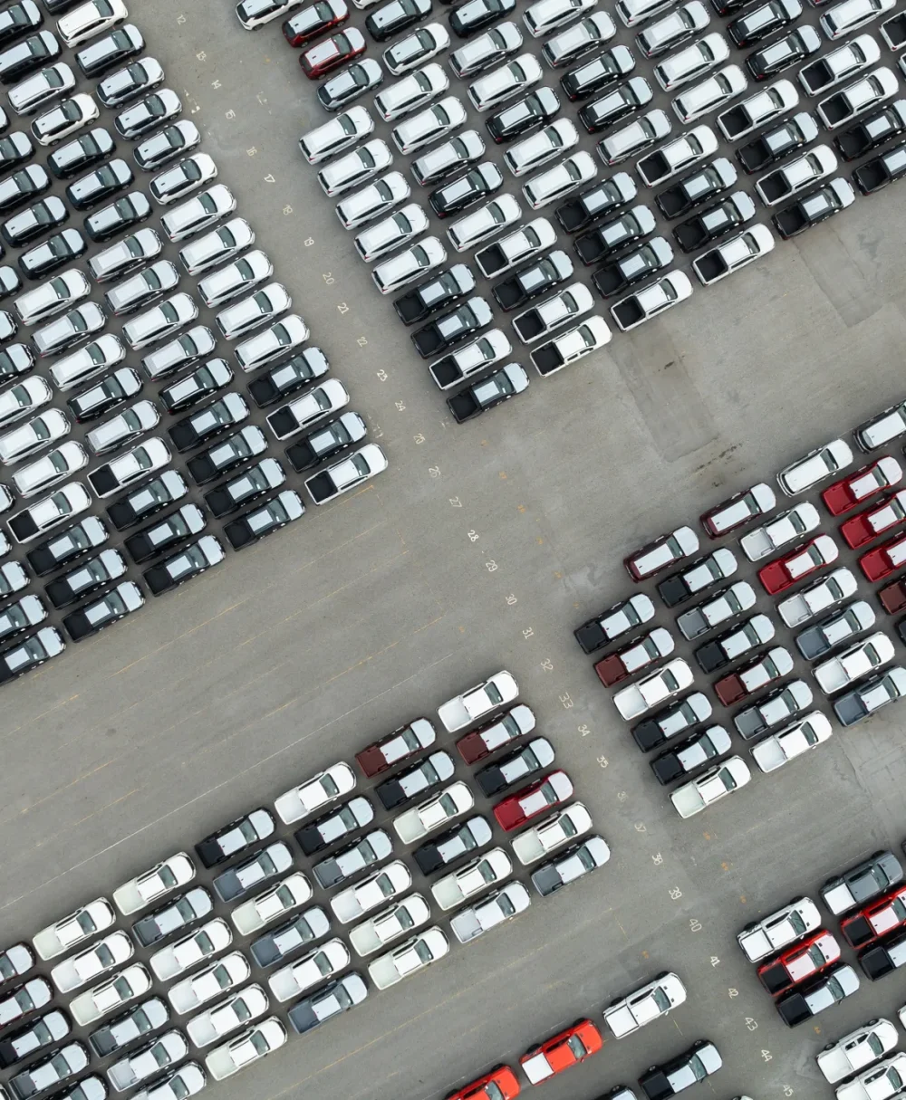 aa 2024 cars park drone view 