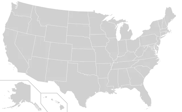 Blank US Map states only.svg