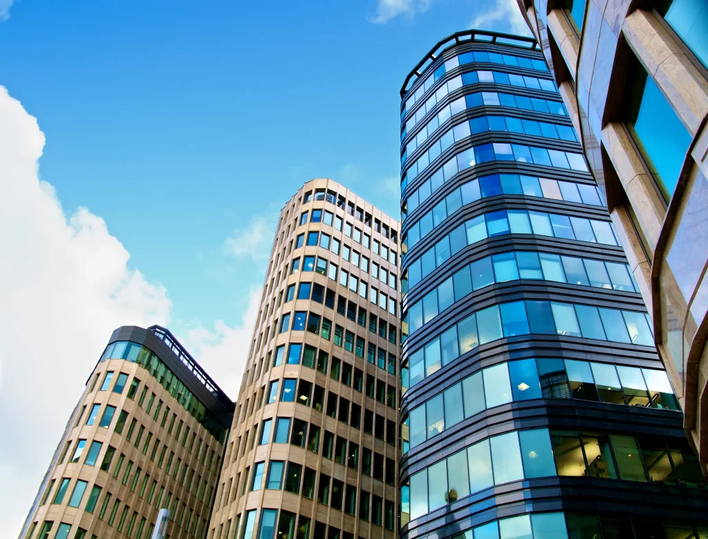 aa 2024 office building under blue sky