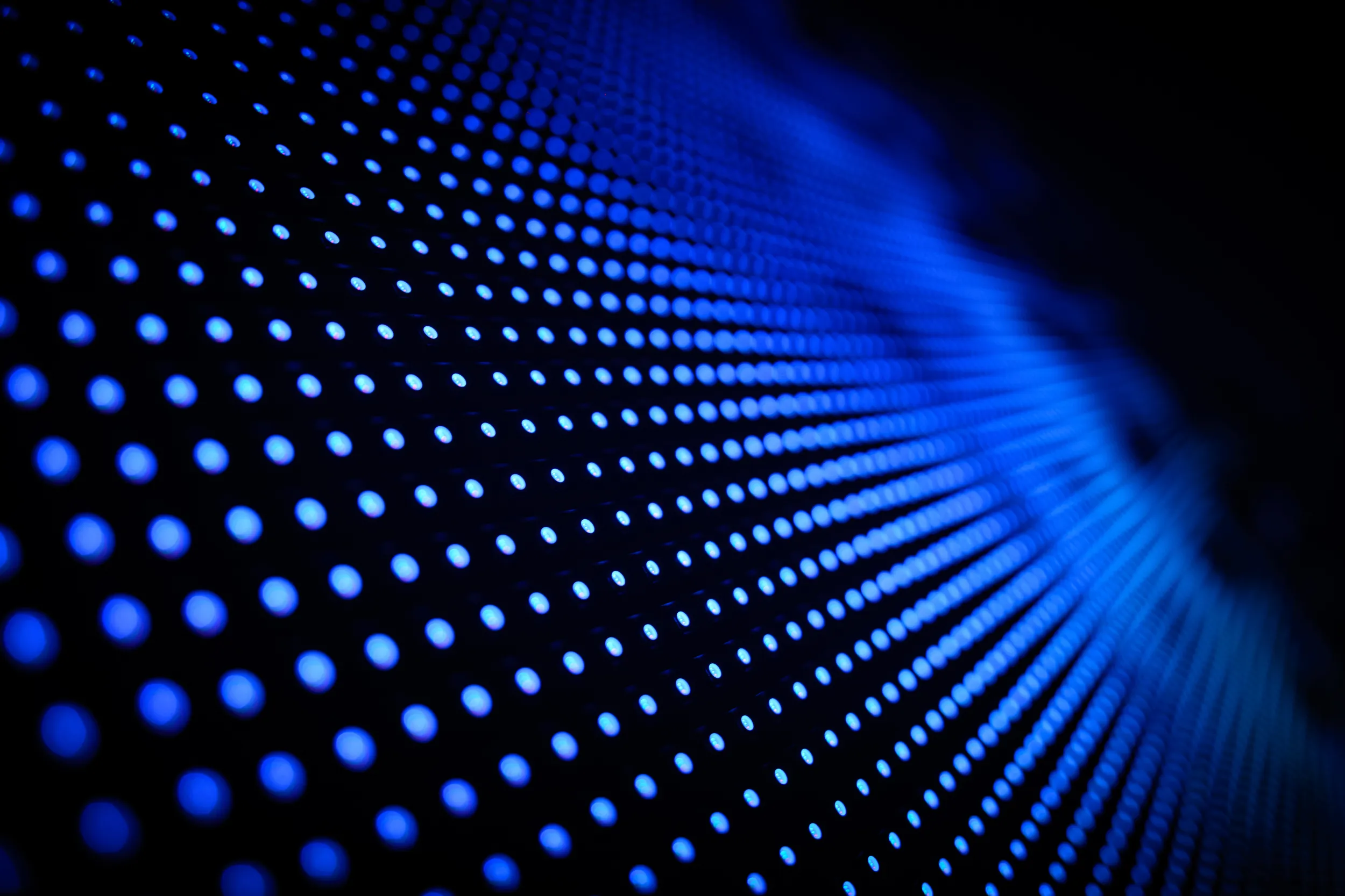 a 2024 blue led screen mesh