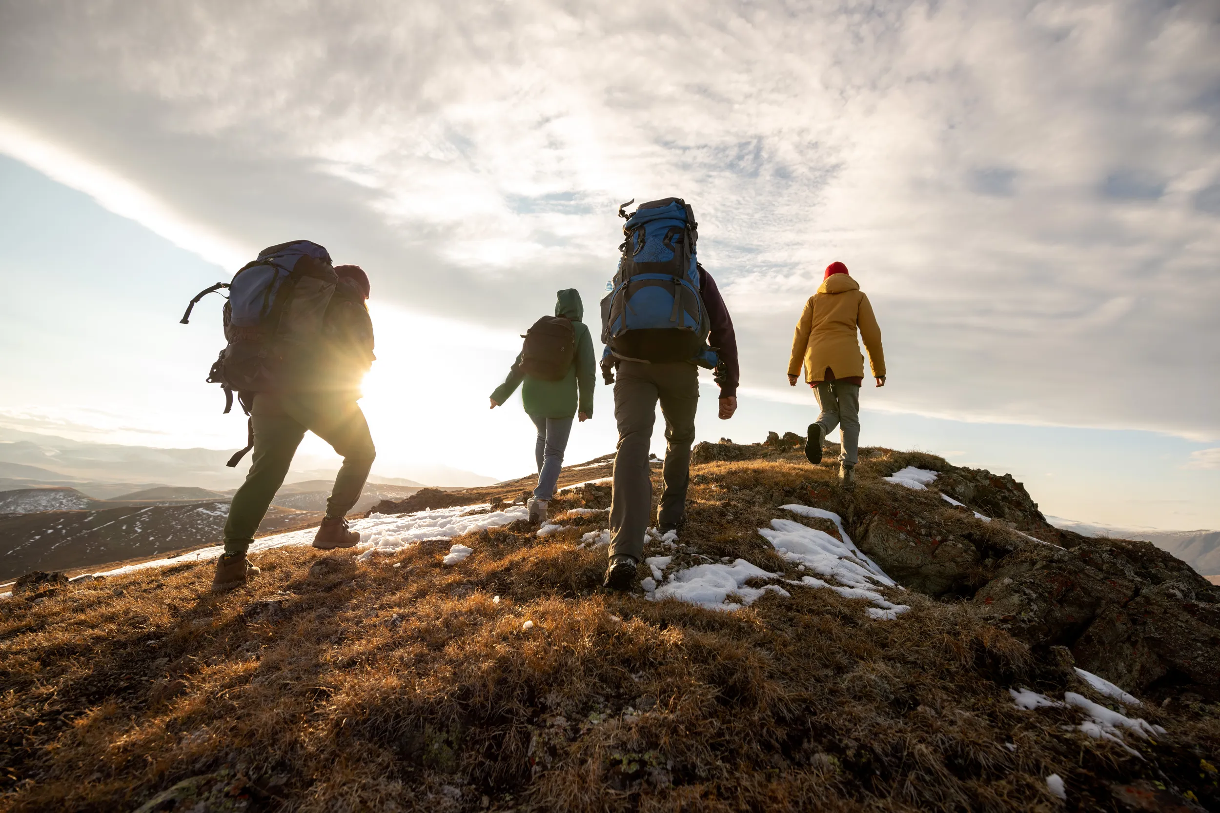 aa 2024 friends walking on the mountain