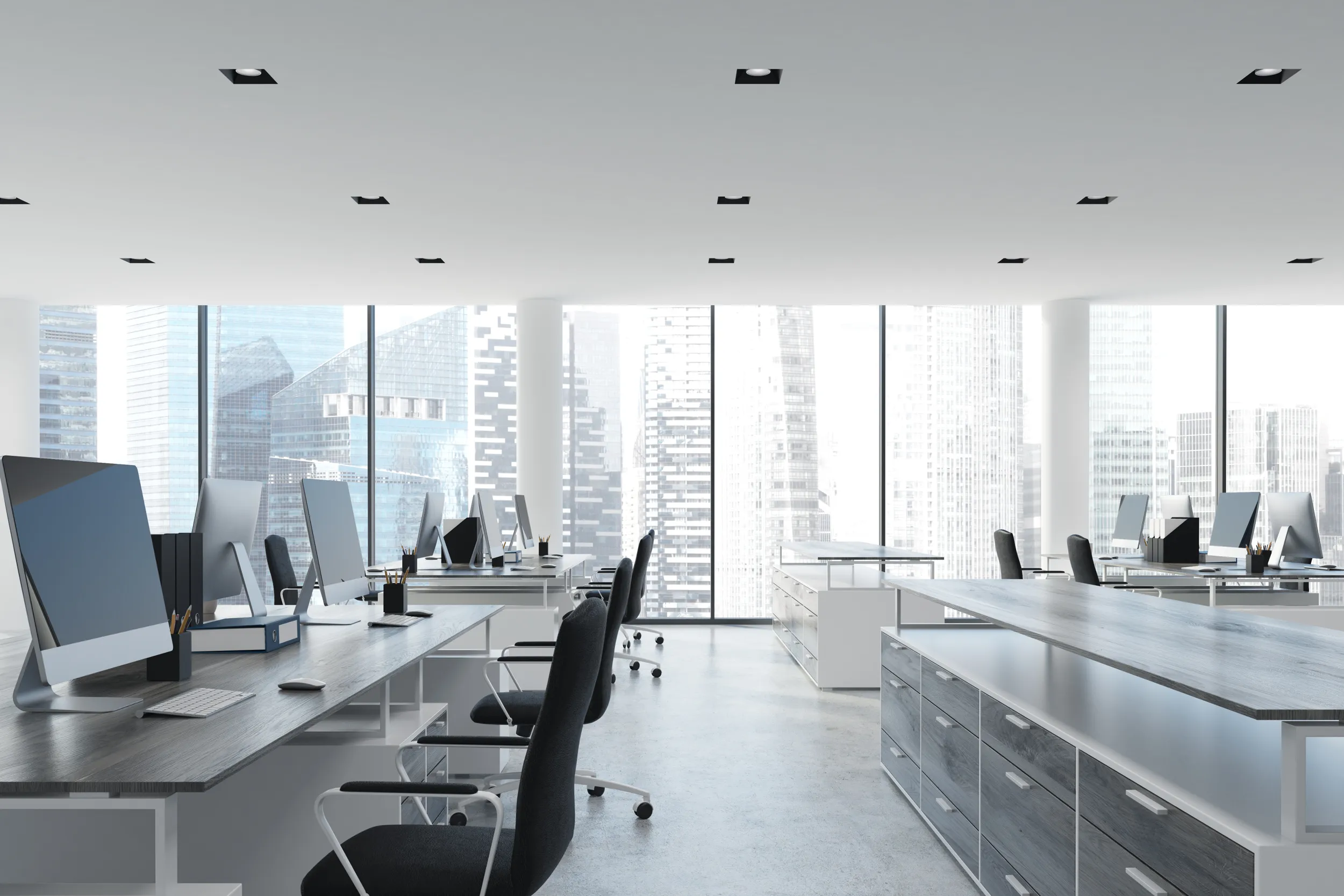 aa 2024 modern office with city view