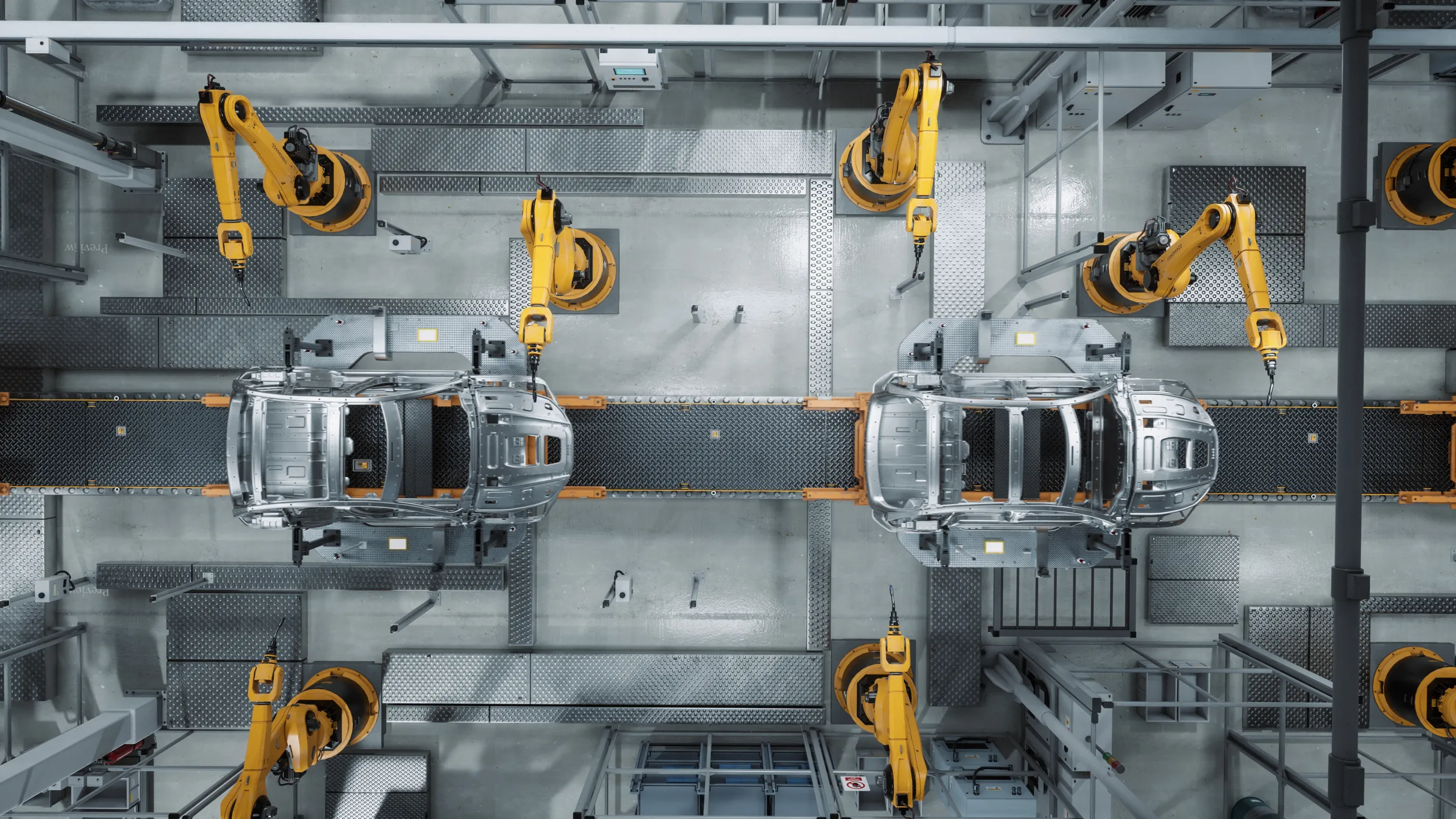 aa 2024 car manufacturing drone view