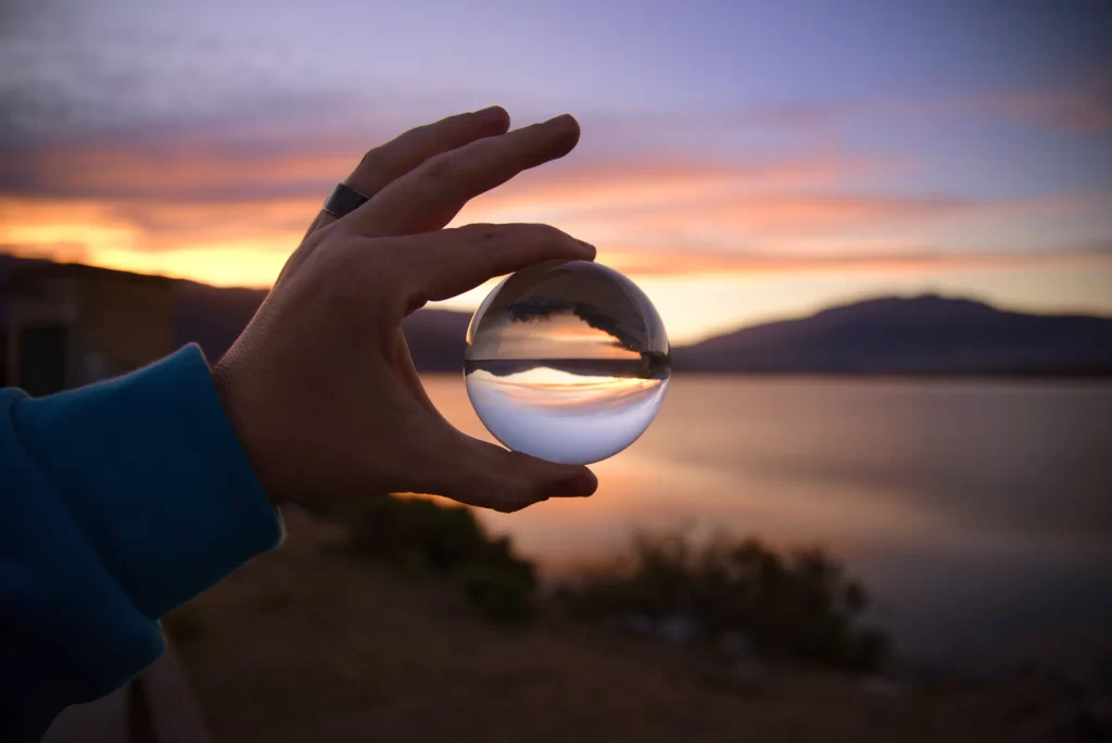 aa 2024 hand glass landscape view